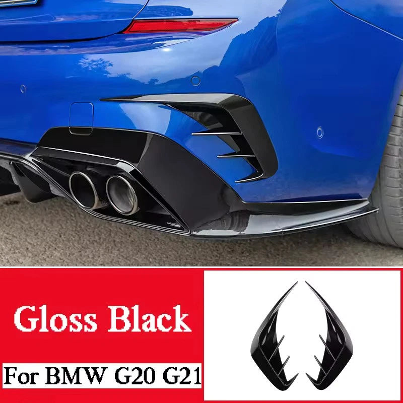 Front Bumper Lip Side Spoiler Kit for BMW 3 Series G20 M-Sport 2019–2022