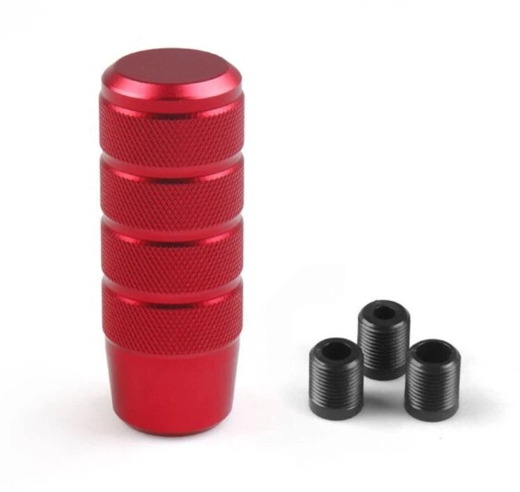 JDM Circle Easy Grip Knurled Gear Shift Knob LikeWise Style Non Slip Aluminum