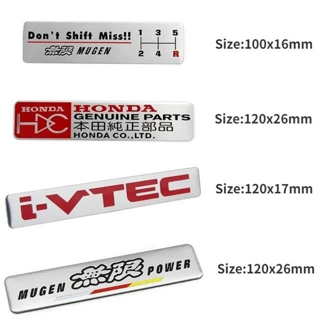Honda Motorsport Mugen Power Badge Emblem for Jazz Civic Accord CRV HRV Odyssey