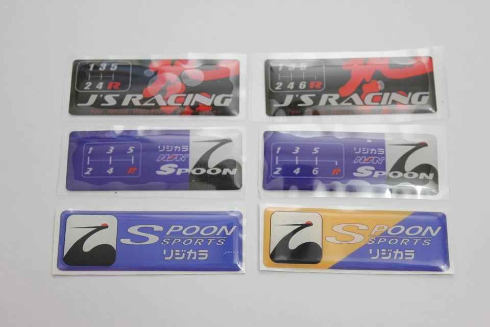 Spoon 5 Speed Gear Configuration Decal Sticker Honda Accord Civic Jazz HRV CRV