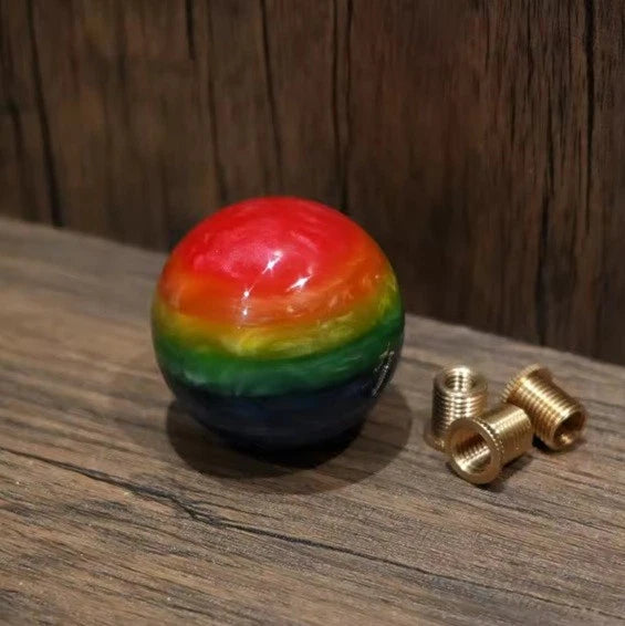 Rainbow Multi Pearl Acrylic Gear Shift Knob M12x1.25 M10x1.5 M10x1.25 M8x1.25