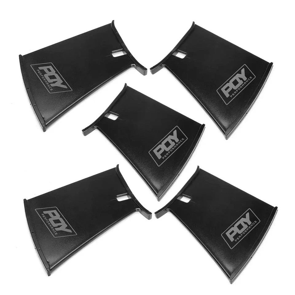 PQY Spoiler Wing Fins Stabilisers for Subaru WRX STI Impreza 2002 - 2007 NEW