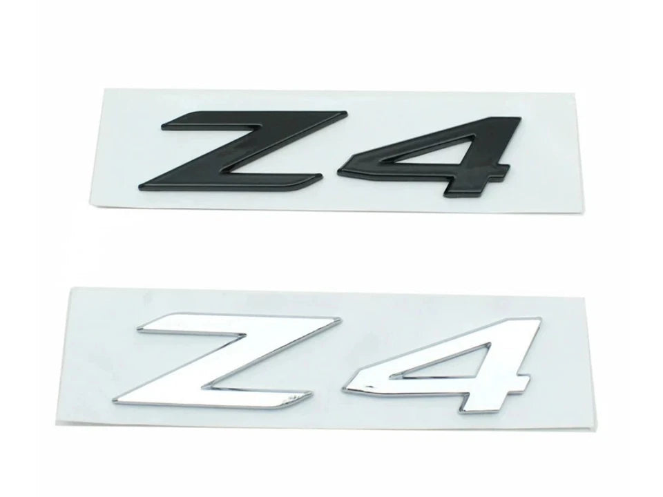 Z4 Boot Trunk Badge Chrome Silver Emblem For BMW New Style ABS AUS Stock