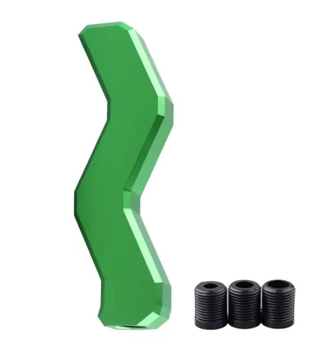 Z Squiggly Line Aluminium Ball Gear Shift Knob M12 M10 M8 Multi Colour Universal