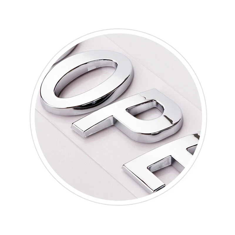 Cooper S Chrome Silver & Gloss Red Boot Badge Emblem
