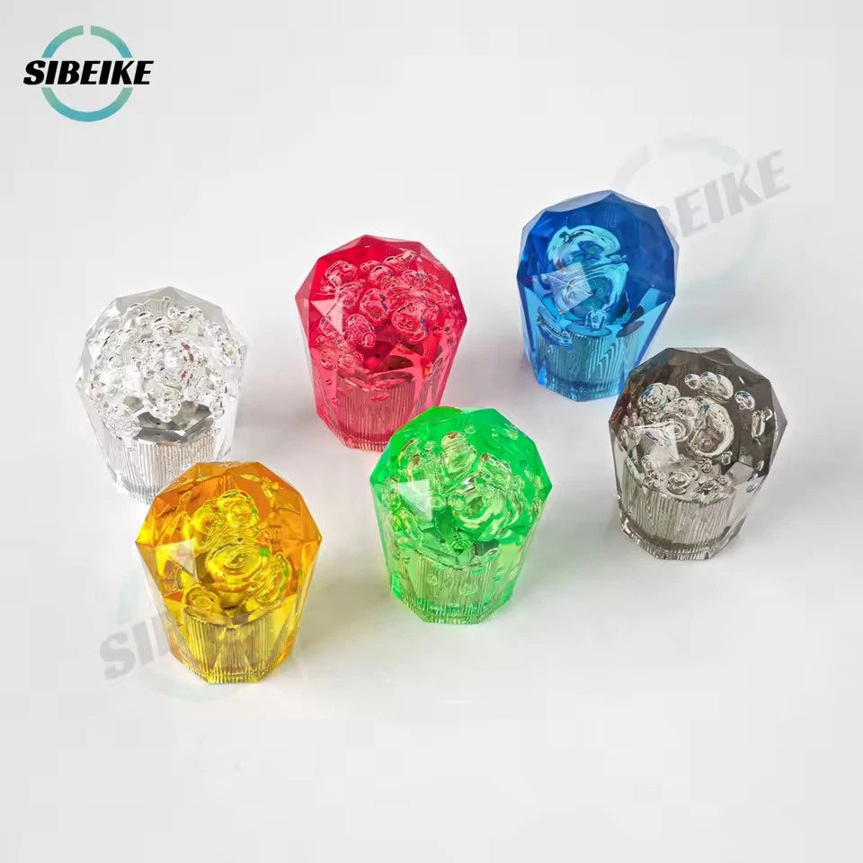 Diamond Bubble Shift Gear Knob 6CM M12x1.25 M10x1.5 M10x1.25 M8x1.25