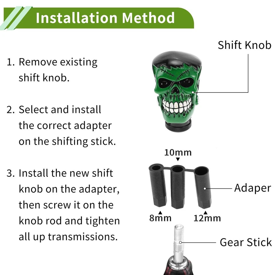 JDM Frankenstein 's Monster Resin Gear Knob M8x1.25, M10x1.25, M10x1.5