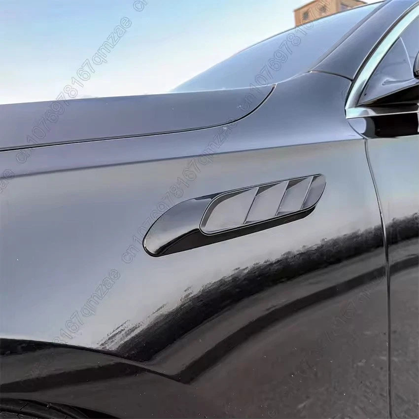 2 x Gloss Black Front Fender Side Vent Trim for Mercedes-Benz E-Class W214/S214