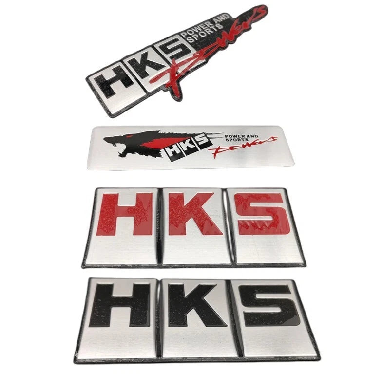 HKS Power Badge Alloy Emblem for Honda Toyota Subaru Nissan Skyline Mazda KIA