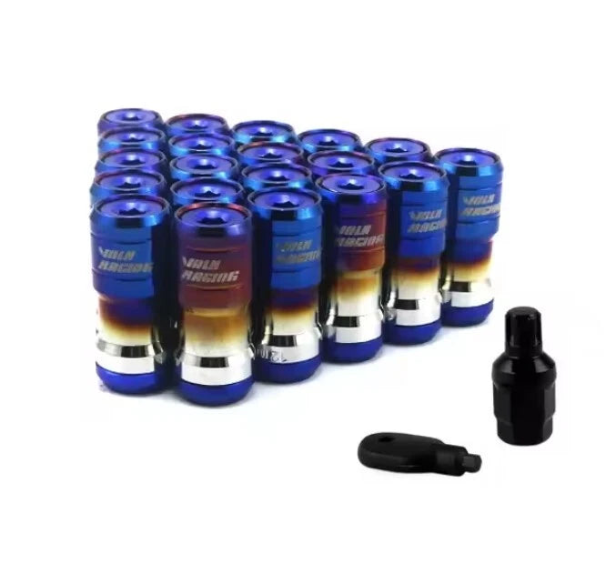 VOLK Racing Heptagon Formula Steel Lock Lug Nuts M12x1.25 M12x1.5 20Pcs Set