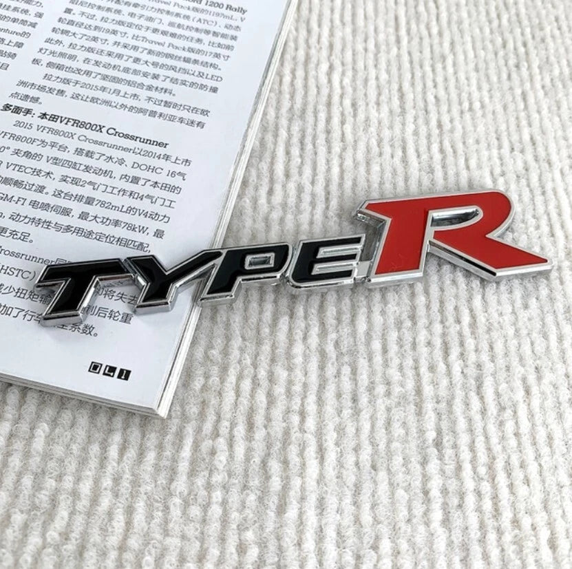 Type R Boot Badge Emblem for Honda Integra Civic Accord CRV HRV ZRV S2 ...