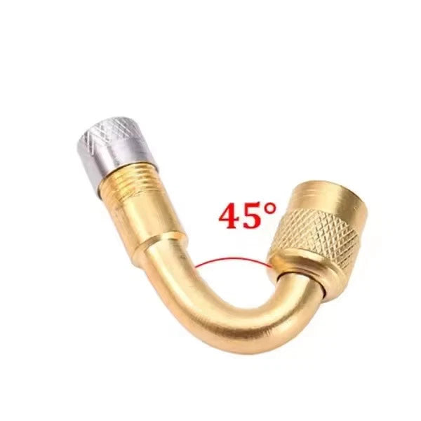 Universal 45° 90° 135° Angle Valve Extension Adapter Bent Air Tyre Valve Connect