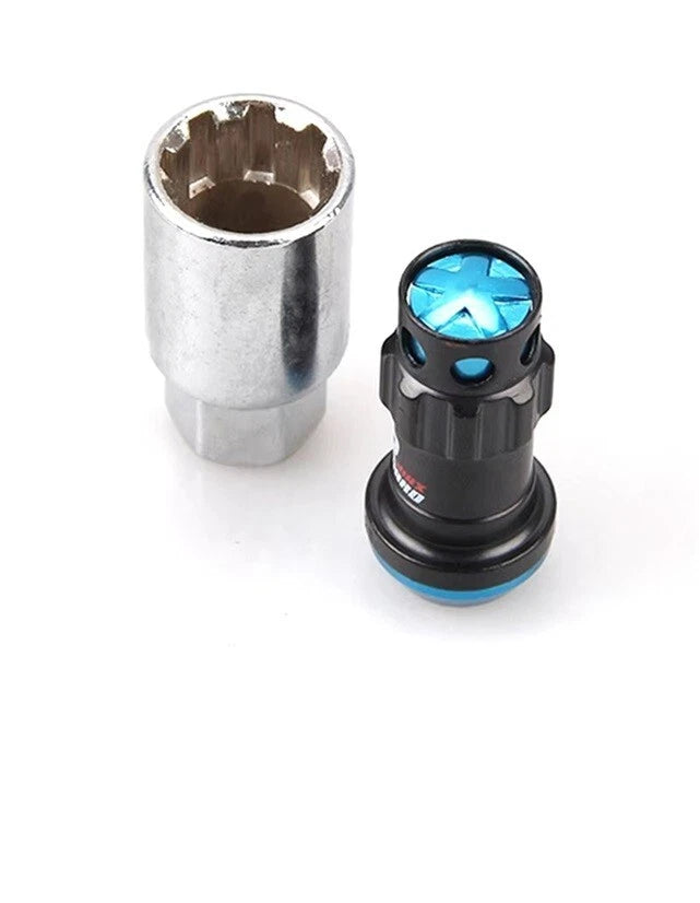 R40 Racing Heptagon Formula Steel Lock Lug Nuts M12x1.25 M12x1.5 20Pcs Set