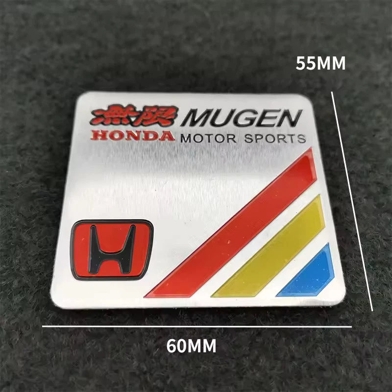 Mugen Car Emblem Badge Sticker for Honda Civic, Accord, CRV, Jazz, and HRV