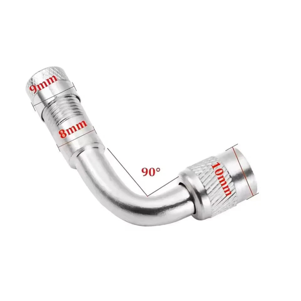 Universal 45° 90° 135° Angle Valve Extension Adapter Bent Air Tyre Valve Connect