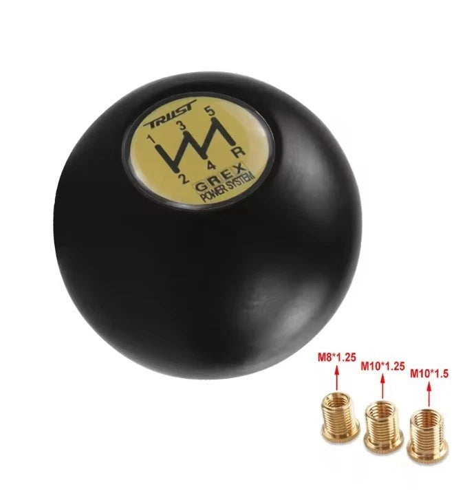 TRUST 5 Speed Ball Gear Knob M8x1.25, M10x1.25, M10x1.5 M12x1.25 NEW in Box