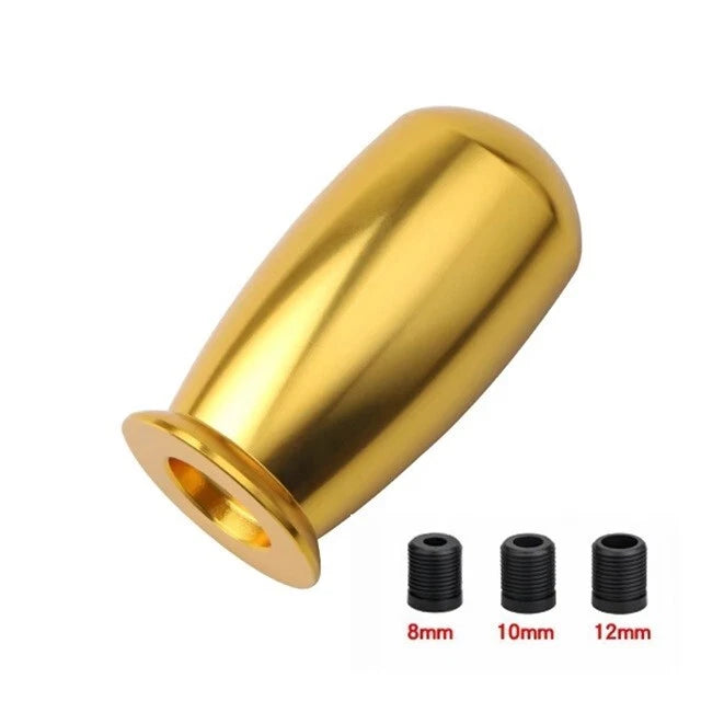 Aluminium Plug Shape Gear Knob for M12 M10 M8 Universal Fitment NEW Sealed