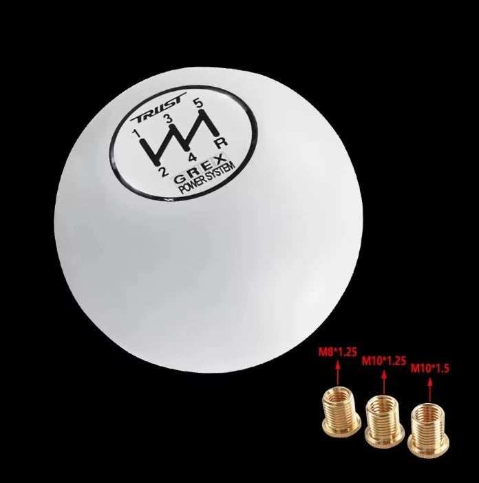 TRUST 5 Speed Ball Gear Knob M8x1.25, M10x1.25, M10x1.5 M12x1.25 NEW in Box