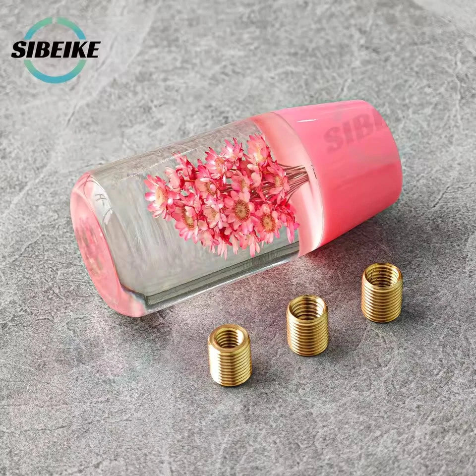 JDM 7 Colors Flower Gear Shift Knob 10cm M12x1.25 M10x1.5 M10x1.25 M8x1.25