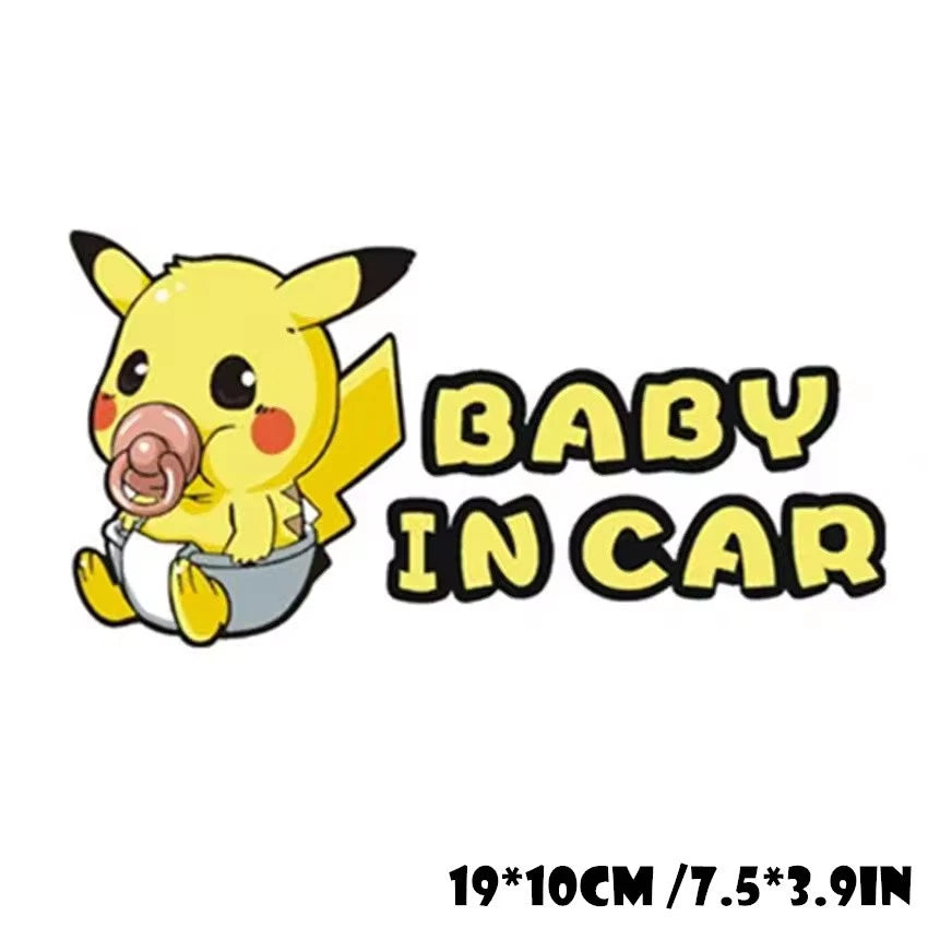 Cute Kitty Baby on Board Baby in Car Decal Vinyl Sticker for Windscreen Boot