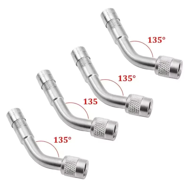 Universal 45° 90° 135° Angle Valve Extension Adapter Bent Air Tyre Valve Connect