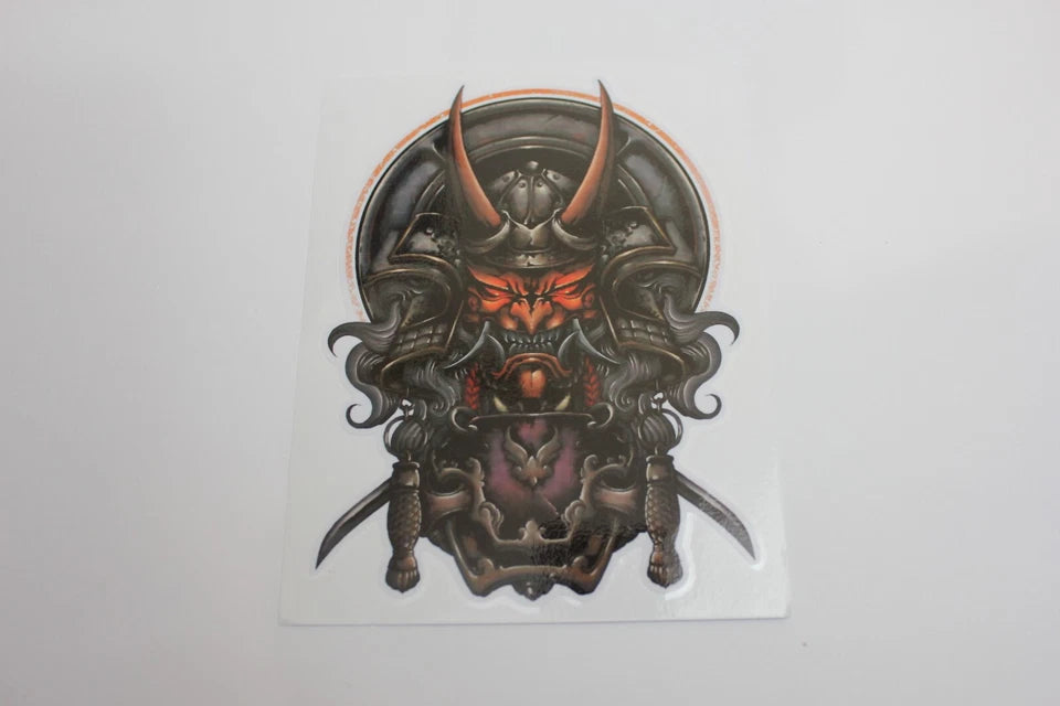 Japan Samurai Oni Red Decal Sticker for Toyota Honda Subaru Nissan Mitsubishi