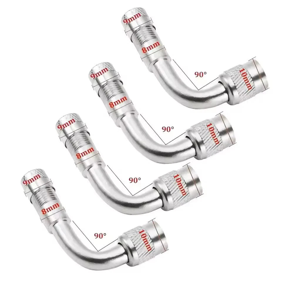 Universal 45° 90° 135° Angle Valve Extension Adapter Bent Air Tyre Valve Connect