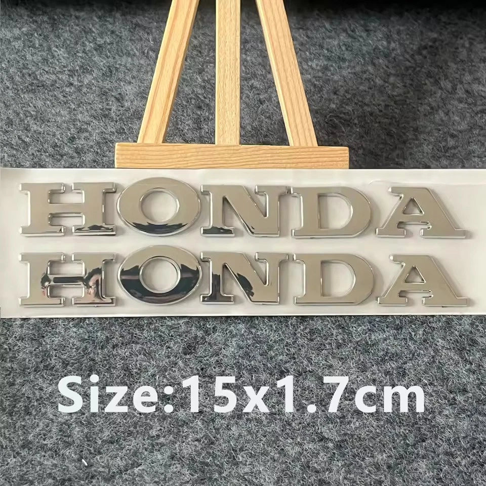 2 x 3D Honda Motorcycle Sticker Car Emblem Logo Decal 150mm x 17mm NEW