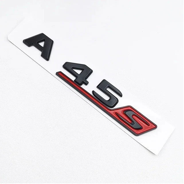 A45S AMG Gloss Black Emblem Badge Set for Mercedes Benz A45 W177 2018 - Current