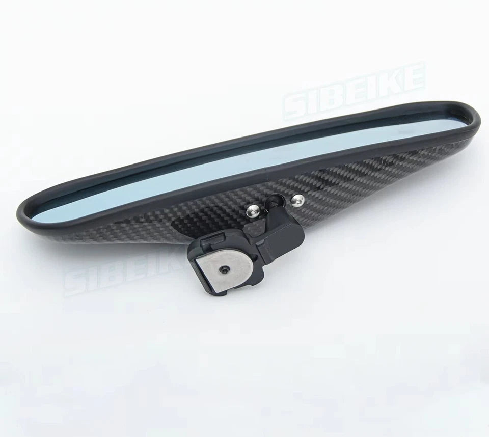 Real Carbon Fibre Interior Rear View Mirror For Honda Nissan Toyota Abarth Mazda