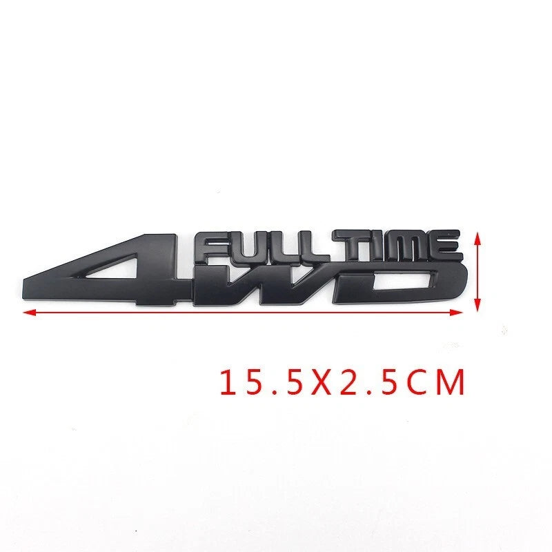 Full Time 4WD SUV Badge Emblem for Toyota Nissan Mazda Ford Holden KIA Hyundai