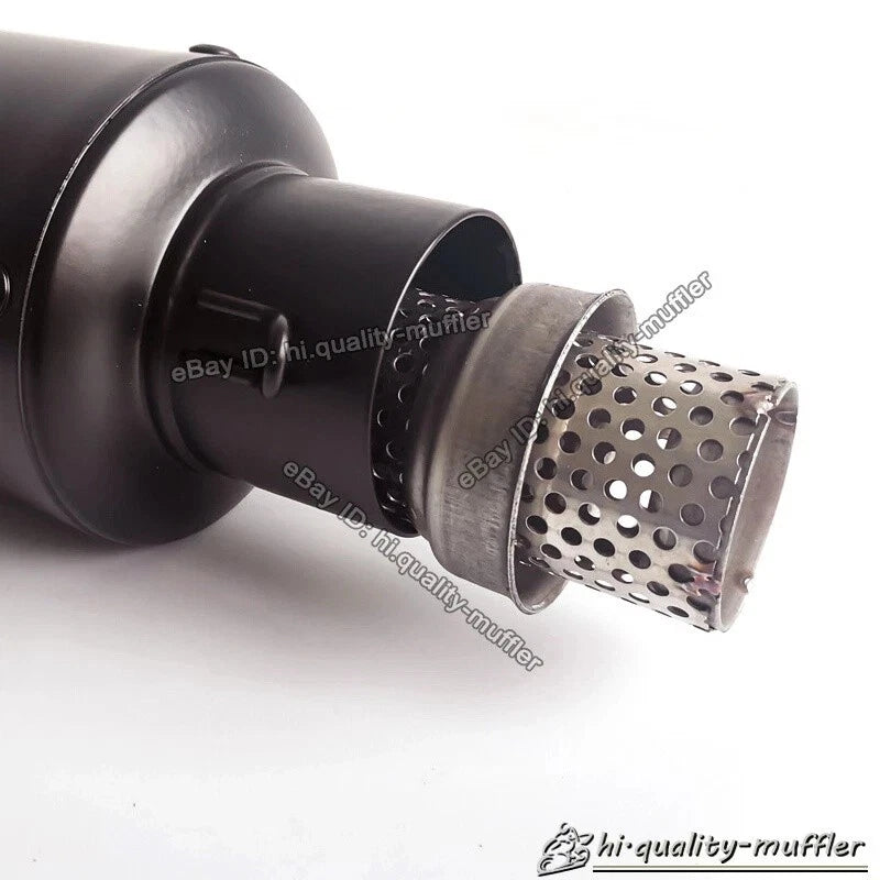 51mm Universal Motorcycle Exhaust Muffler Silencer with DB Killer and Catalyst