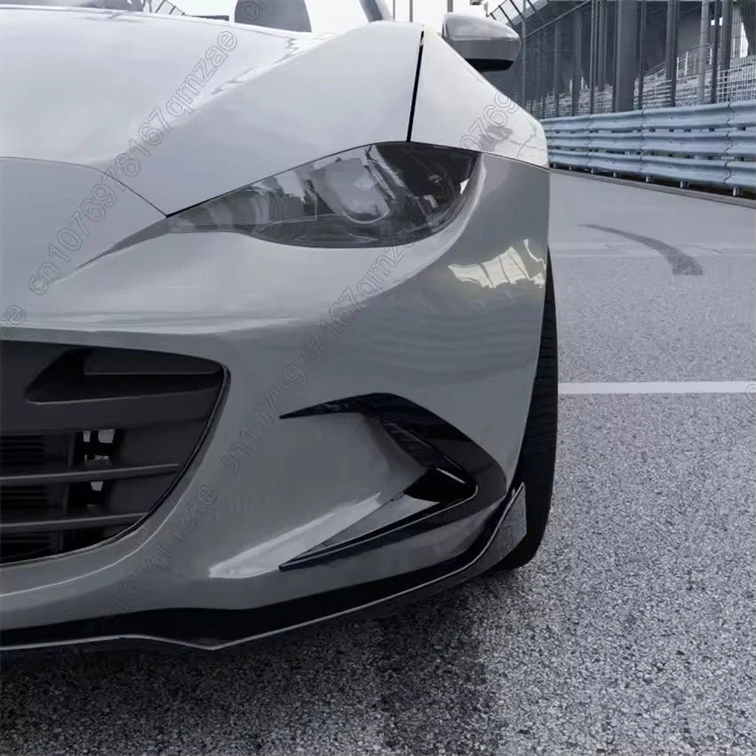 Front Bumper Wind Knife & Fog Lamp Blade Trim for Mazda MX-5 Miata ND 2015–2025