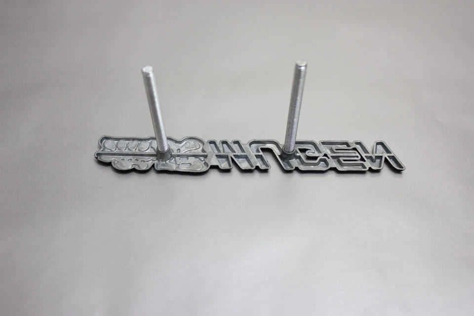 Mugen Honda Grill Badge Black Chrome Metal Alloy Emblem City Type R S Integra
