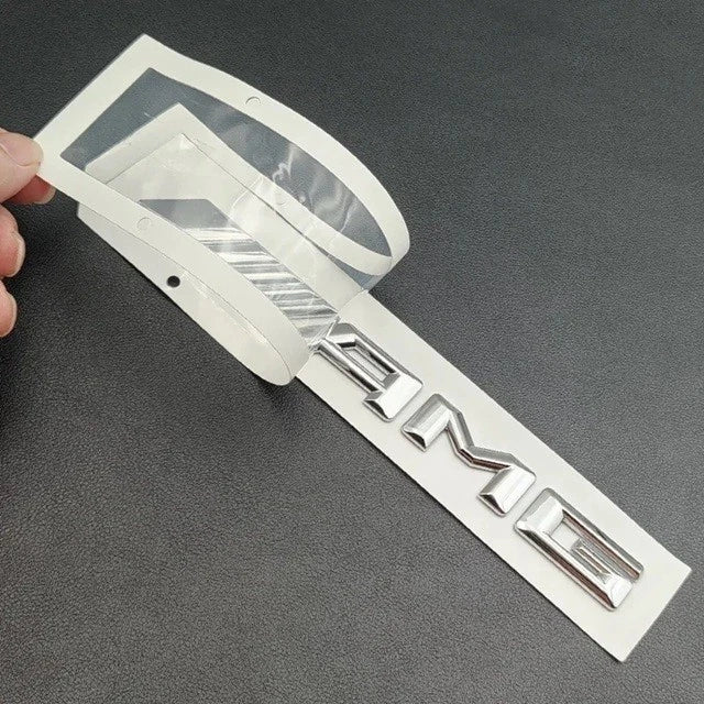 A45 AMG Turbo 4matic Chrome Silver Badge Set Emblem for Mercedes Benz NEW