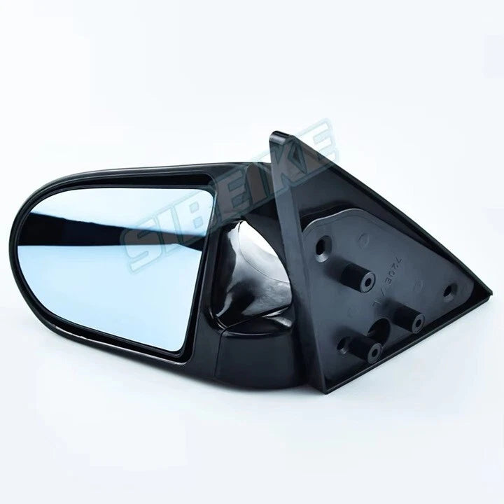 2 Pc Spoon Style Side Mirror for Honda CIVIC EK 4 Door 1996 - 2000 Black Carbon