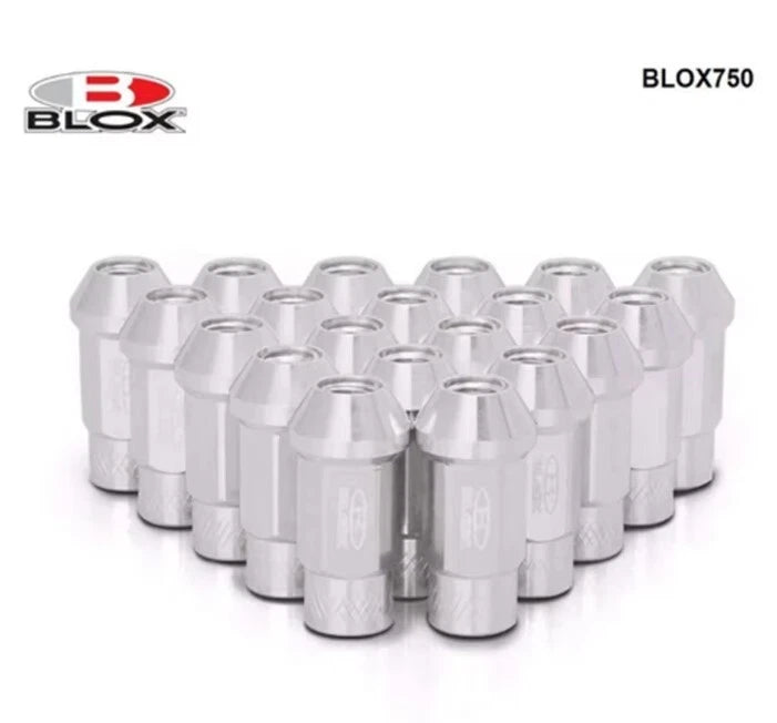 20Pcs Blox Forged Aluminium Extended Open Racing Lock Lug Nuts M12x1.25 M12x1.5