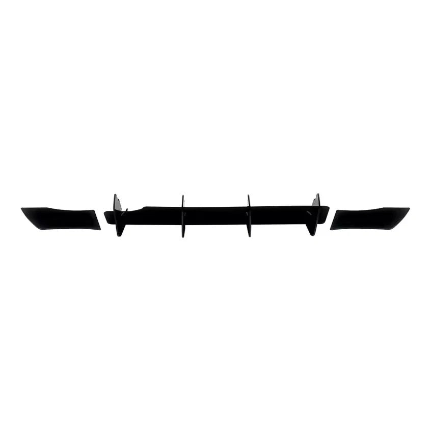 Rear Bumper Diffuser Lip Tail Spoiler Black for Volkswagen Polo MK 6.5 2022–2024