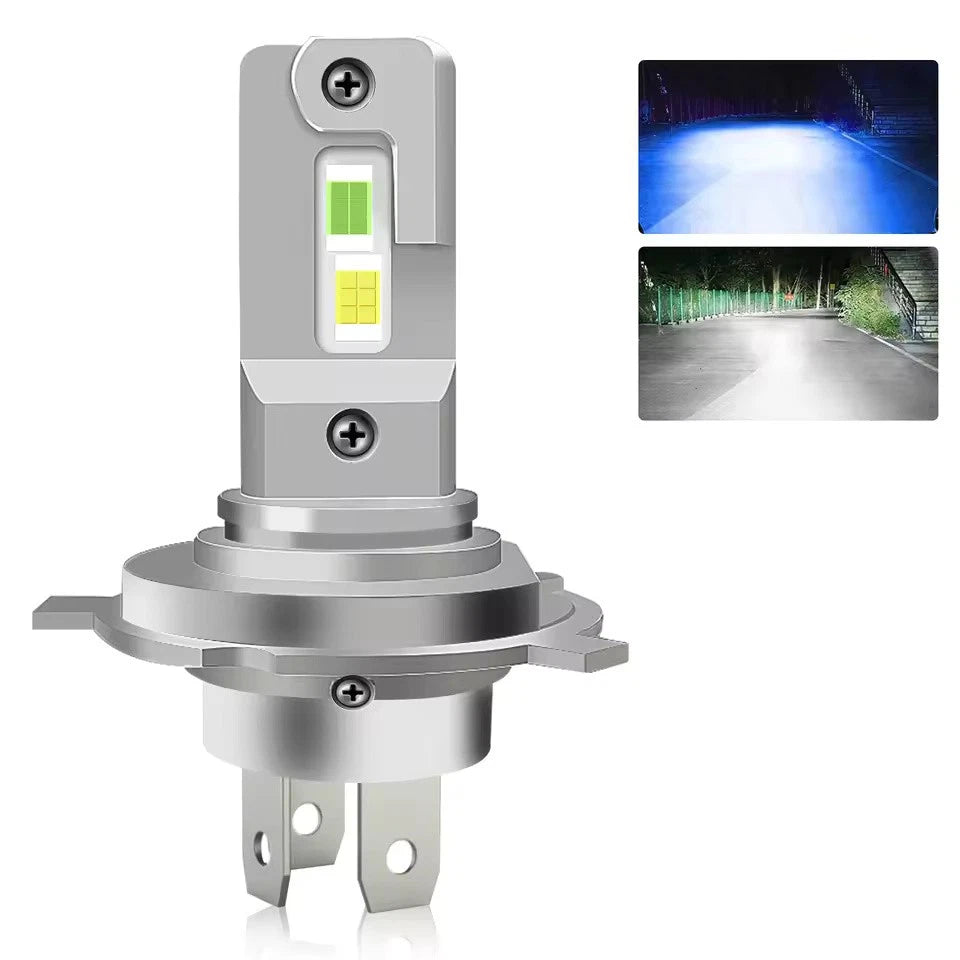 Ultra-Bright H4/9003 HB2 LED Headlight Bulbs 30 000LM 6000K CANBUS High/Low Beam