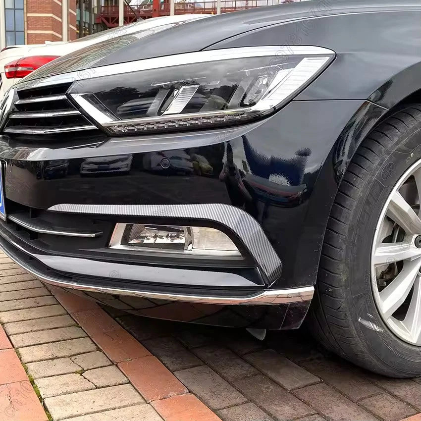 Front Bumper Lip Splitter Air Vent Trim for Volkswagen Passat B8 R-Line 2016–19