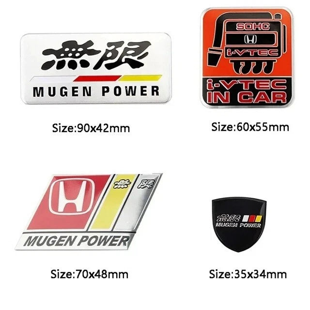 Honda Motorsport Mugen Power Badge Emblem for Jazz Civic Accord CRV HRV Odyssey