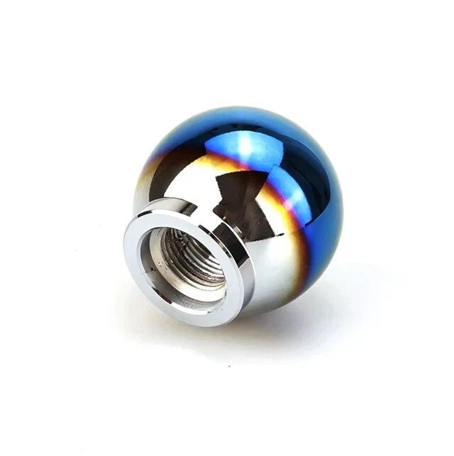 Titanium Burnt Gear Shift Knob M12 M10 M8 Universal Fitment