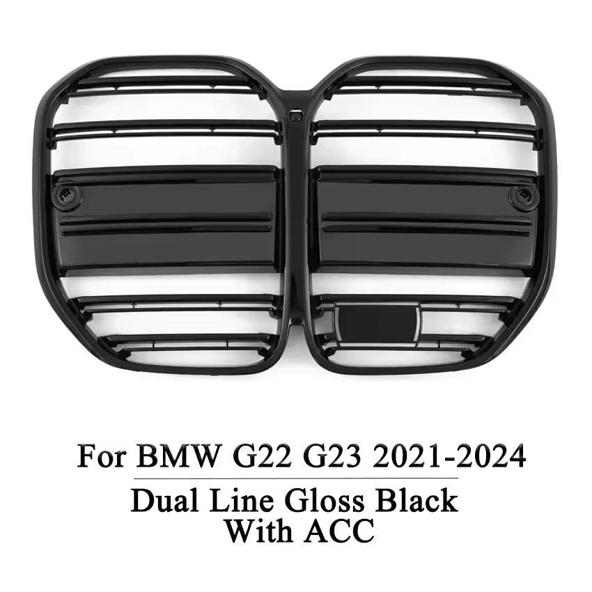 Front Racing Grille Dual Line Meteor Black for BMW 4 Series G22 G23 2020–2024