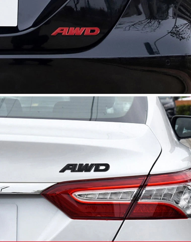 AWD Black Car Badge Emblem for Ute SUV Toyota Nissan Mazda Ford Holden Subaru