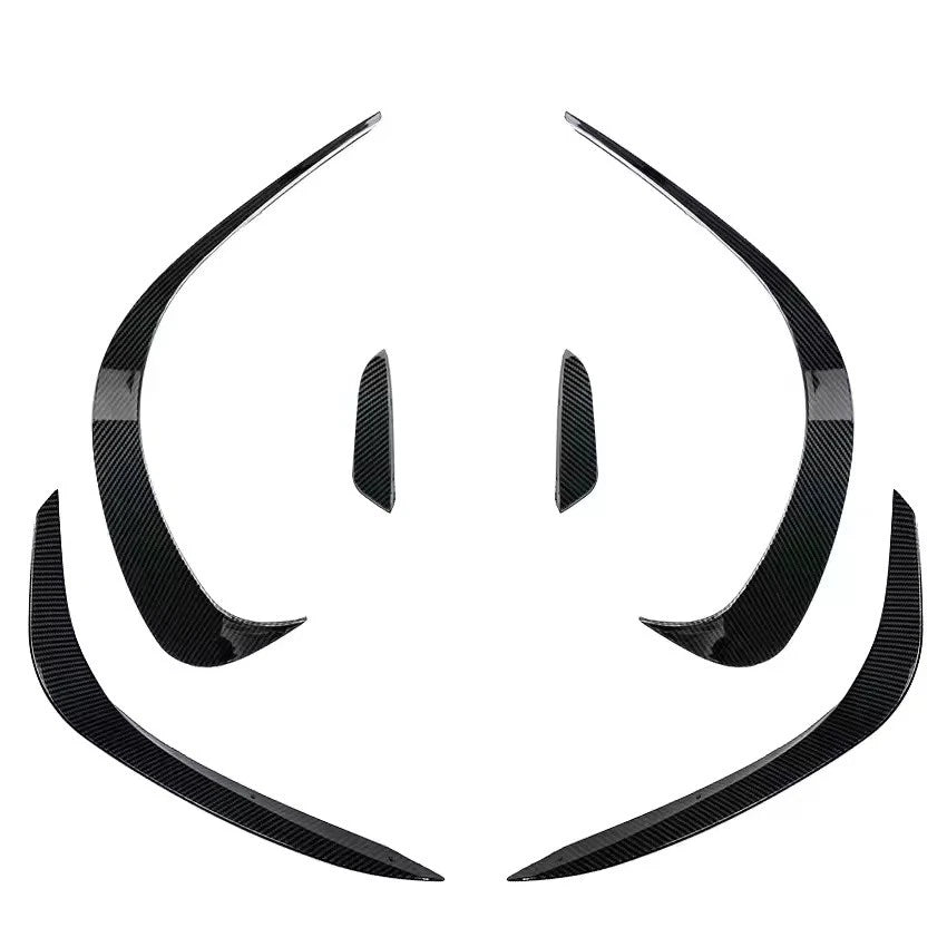 Front Bumper Lip Spoiler Splitter Vent Trim for Mercedes-Benz C-Class W206 AMG