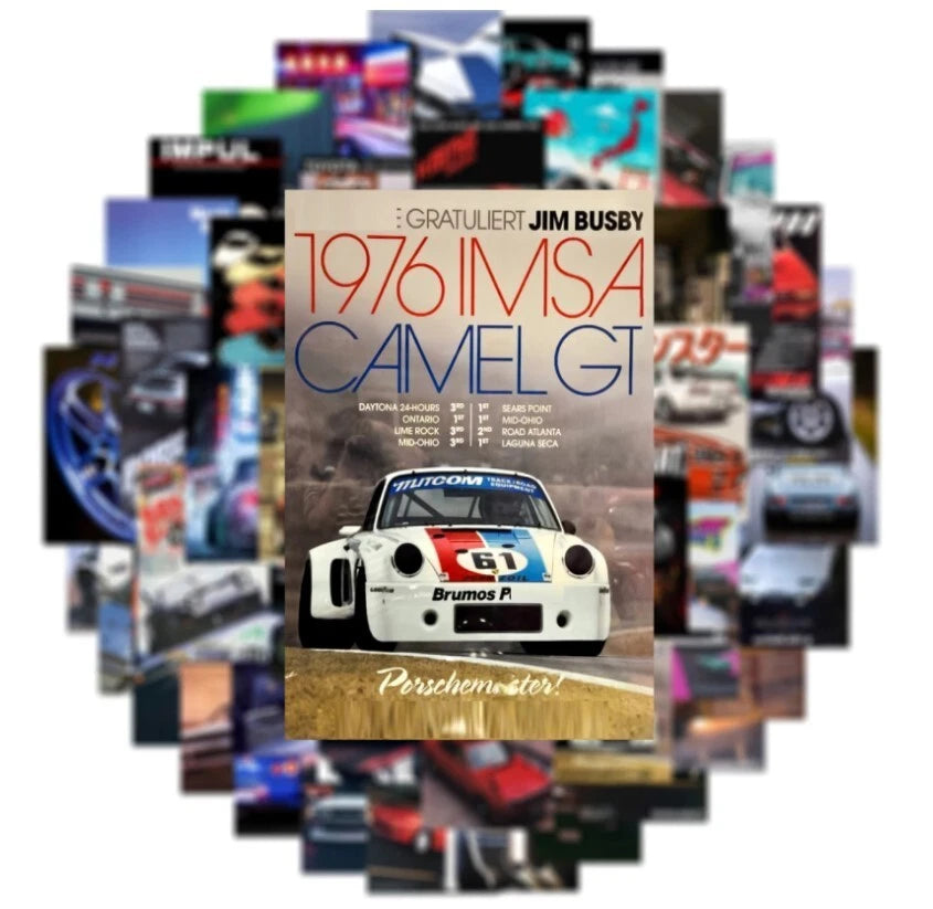 2 x Limited Edition Gloss White Decal Sticker for Subaru Toyota Nissan Honda