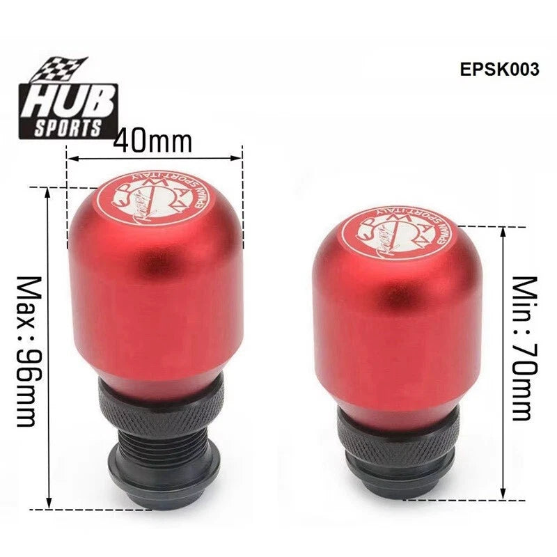 Epman Height Adjustable Gear Gear Shift Knob M12 M10 M8 Universal Fitment