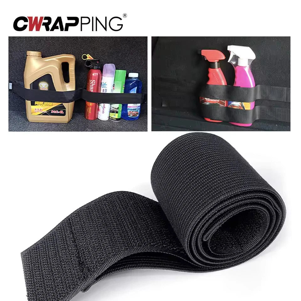 Universal 60cm Car Trunk Organizer Strap Heavy-Duty Auto Storage Belt Tape