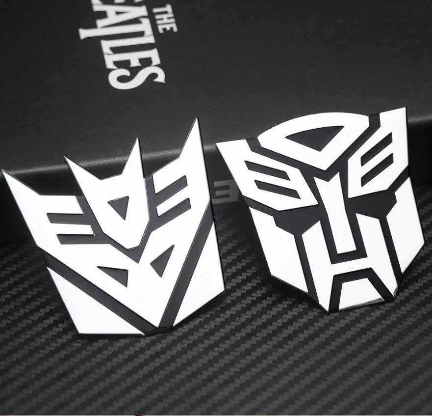 3D TRANSFORMERS Autobot Car Badge Emblem Sticker Aluminium 70mm Decal