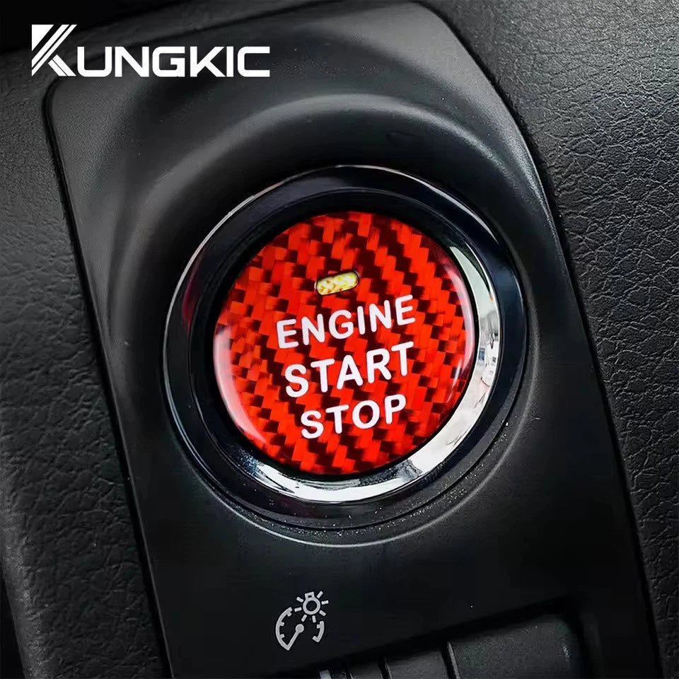 Carbon Fibre Start Stop Button Cover for Subaru Impreza WRX 15-22 Forester 13-22